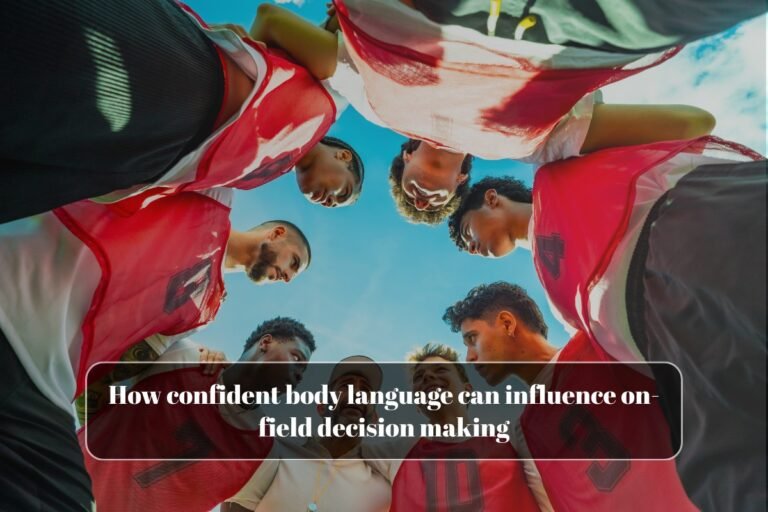 How confident body language can influence on-field decision making