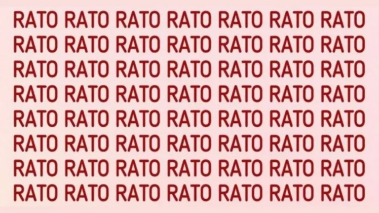 Using Your Cyclops Vision Find the Odd Word Among the RATO Words Within 17 Seconds!