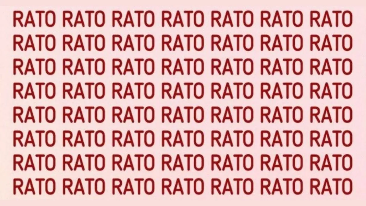 Using Your Cyclops Vision Find the Odd Word Among the RATO Words Within 17 Seconds!