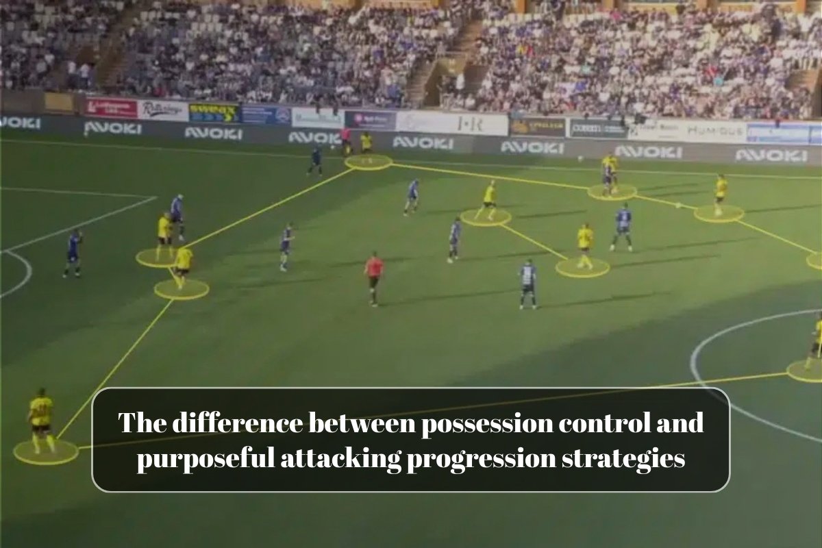 The difference between possession control and purposeful attacking progression strategies